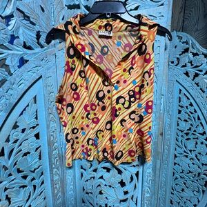 Bliss Women's Colorful Sleeveless Blouse